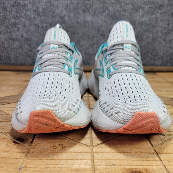 Brooks Glycerin 20 Womens Size 8.5 Gray Blue Athletic Running Shoes Sneakers - Picture 4 of 12